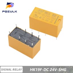 10PCS Coil DPDT 8 Pin 2NO 2NC Mini Power Relays PCB Type HUI KE HK19F HK19F-DC5V-SHG HK19F-DC12V-SHG HK19F-DC24V-SHG