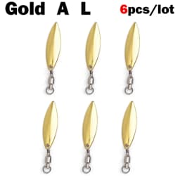 OUTKIT 6 Pcs/lot Lure DIY For Spinner Spoon Lures Frogs VIB Reflective Stainless Steel Sheet Noisy Spoons Fishing Accessories