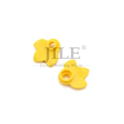 50pcs Moc Plant Plate Round 1x1 with 3 Leaves 32607 DIY Enlighten Building Blocks Bricks Compatible Assembles Parts Street View