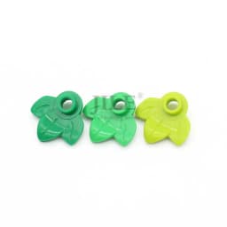 50pcs Moc Plant Plate Round 1x1 with 3 Leaves 32607 DIY Enlighten Building Blocks Bricks Compatible Assembles Parts Street View