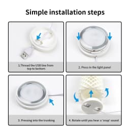 For Bambu Lab LED Lamp Kit Adjustable Light Kit RGB Light Parts Hardware DIY Model White/Cold/Warm Lights Without Lamp Shell 001
