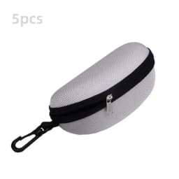 5/10pack Portable Zipper Sunglasses Protector Box Eye Glasses Case Box Oxford Travel Pack Glasses Case Accessories With Hook