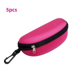 5/10pack Portable Zipper Sunglasses Protector Box Eye Glasses Case Box Oxford Travel Pack Glasses Case Accessories With Hook