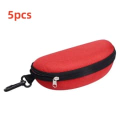 5/10pack Portable Zipper Sunglasses Protector Box Eye Glasses Case Box Oxford Travel Pack Glasses Case Accessories With Hook