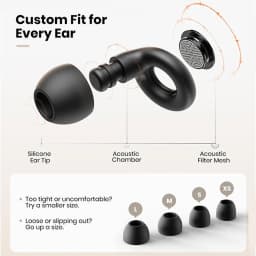 Silicone Ear Plugs for Sleeping 25dB Noise Cancelling Hearing Protection Reusable Earplugs for Sleep Focus Concerts Work Study