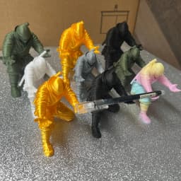 (9*7.8cm) 3D Printed Cool Organizer Ninja Pen Holder Miniature Pen Stand Creative Gift Ornament Modern Desktop Decoration