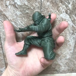 (9*7.8cm) 3D Printed Cool Organizer Ninja Pen Holder Miniature Pen Stand Creative Gift Ornament Modern Desktop Decoration
