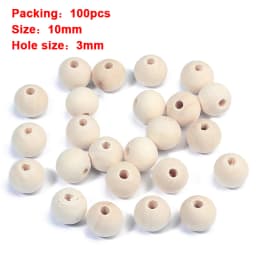 Louleur High Quality Vintage Natural Big Hole Wooden Beads For Necklace Bracelet Charms for Diy Jewelry Making Hair Accessories