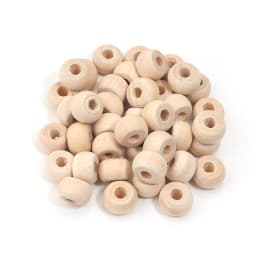 Louleur High Quality Vintage Natural Big Hole Wooden Beads For Necklace Bracelet Charms for Diy Jewelry Making Hair Accessories