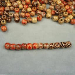 Louleur High Quality Vintage Natural Big Hole Wooden Beads For Necklace Bracelet Charms for Diy Jewelry Making Hair Accessories