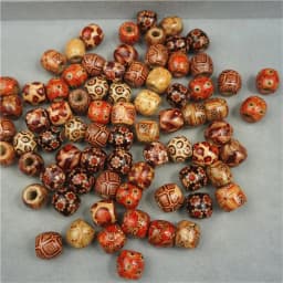Louleur High Quality Vintage Natural Big Hole Wooden Beads For Necklace Bracelet Charms for Diy Jewelry Making Hair Accessories