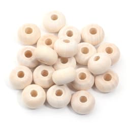 Louleur High Quality Vintage Natural Big Hole Wooden Beads For Necklace Bracelet Charms for Diy Jewelry Making Hair Accessories
