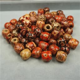 Louleur High Quality Vintage Natural Big Hole Wooden Beads For Necklace Bracelet Charms for Diy Jewelry Making Hair Accessories