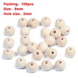 Louleur High Quality Vintage Natural Big Hole Wooden Beads For Necklace Bracelet Charms for Diy Jewelry Making Hair Accessories