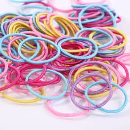 100pcs/lot 3CM Hair Accessories Girls Rubber bands Scrunchy Elastic Hair Bands kids baby Headband decorations ties Gum for hair