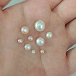 (3499)6PCS 3MM 4MM 5MM 6MM 7MM 8MM 9MM Natural Pearls with Half Hole Beads High Quality Jewelry Findings