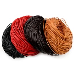 1 1.5 2 2.5 3 4 5mm 4 Color Genuine Cow Leather Round Thong Cord DIY Bracelet Findings Rope String For Jewelry Making