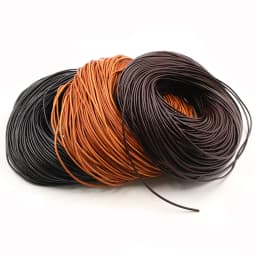 1 1.5 2 2.5 3 4 5mm 4 Color Genuine Cow Leather Round Thong Cord DIY Bracelet Findings Rope String For Jewelry Making