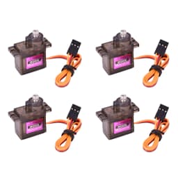 4pcs/lot MG90S Metal Gear Digital 9g Servo For RC Helicopter Airplane Boat Car RC Robot