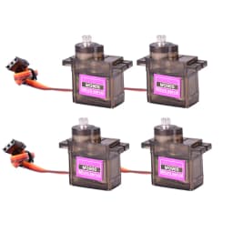 4pcs/lot MG90S Metal Gear Digital 9g Servo For RC Helicopter Airplane Boat Car RC Robot