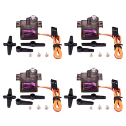 4pcs/lot MG90S Metal Gear Digital 9g Servo For RC Helicopter Airplane Boat Car RC Robot
