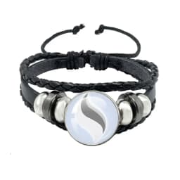 Pokemon Mega Stone Keychain Anime Accessory Creative Exquisite Fashion Black Leather Rope Buckle Keychain Trendy Gift for Fans