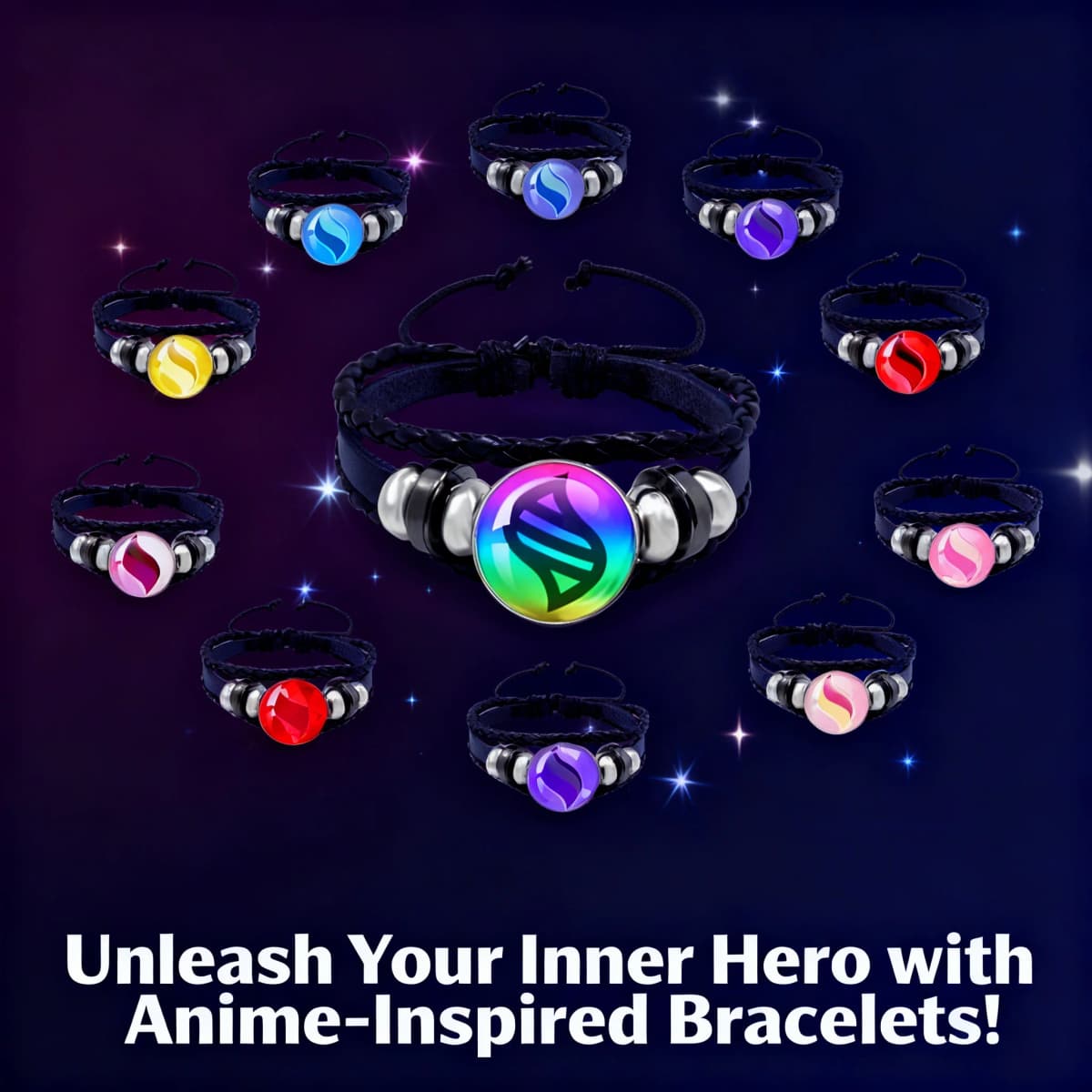 Pokemon Mega Stone Keychain Anime Accessory Creative Exquisite Fashion Black Leather Rope Buckle Keychain Trendy Gift for Fans