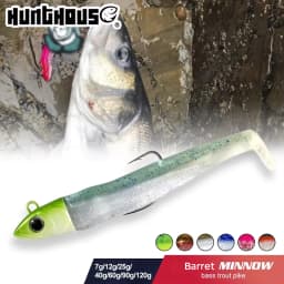 Hunthouse Barret Minnow 7g/12g/25g/40g/60g/90g/120g Easy Shiner Fishing Soft Lure Jig Bait Bass Pike Fishing Leurre Souple