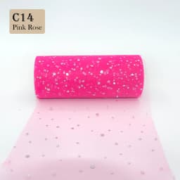Glitter Sequin Tulle Roll 10 Yards 15cm Organza Laser Crafts Tutu Fabric Wedding Decoration White Tulle Birthday Party Supplies