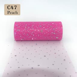 Glitter Sequin Tulle Roll 10 Yards 15cm Organza Laser Crafts Tutu Fabric Wedding Decoration White Tulle Birthday Party Supplies