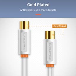 CABLETIME TV M/F 3C2V Cable Video Cable For High-definition Television HD High Quality Antenna TV STB Digital TV Line C268