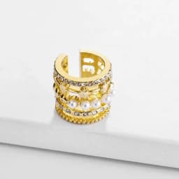 2024 New Arrival Multicolor CZ Crystal Ear Cuff Stackable C Shaped Ear Clips No Pierced Cartilage Earring for Women Earcuffs