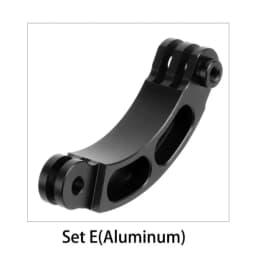 For Gopro Accessories Extension Selfie Stick Helmet Arm Bracket Mount Curved aluminum CNC for Go Pro Hero 13 12 DJI Action 4
