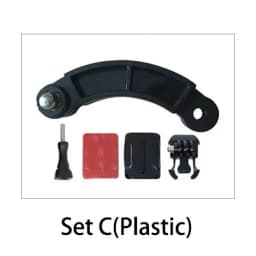 For Gopro Accessories Extension Selfie Stick Helmet Arm Bracket Mount Curved aluminum CNC for Go Pro Hero 13 12 DJI Action 4