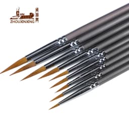 3/4/5/9 Pcs Mixed Hair Line Book Brush Painting Watercolor Gouache Oil Paint Hook Line Pen Durable Thin Silver Birch Pen Rod Art