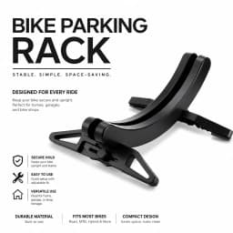 Adjustable Bike Parking Rack Floor Bike Rack MTB Road Bike Display Rack Bike Support Rack for Home Garage and Parking Space