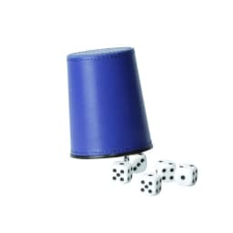 New Imitation Leather PU Trumpet Flannel Dice Cup Bar KTV Entertainment Dice Cup With Dices