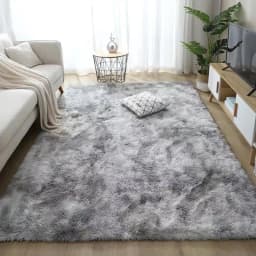 Grey Living Room Large Carpet Hall Coffee Table Floor Mat 160x230 Children's Room Bedroom Long Hair Fluffy Floor Covering Rugs