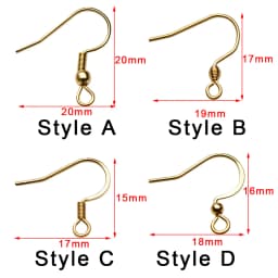 30pcs Hypoallergenic Stainless Steel Earrings Hooks Nickel Free Anti Allergy Earring Clasp Wire For Diy Jewelry Findings Making