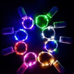 10Pcs 1M 2M 3M 5M Copper Wire LED String Lights Holiday Lighting Fairy Garland For Christmas Tree Wedding Party Decoration Lamp