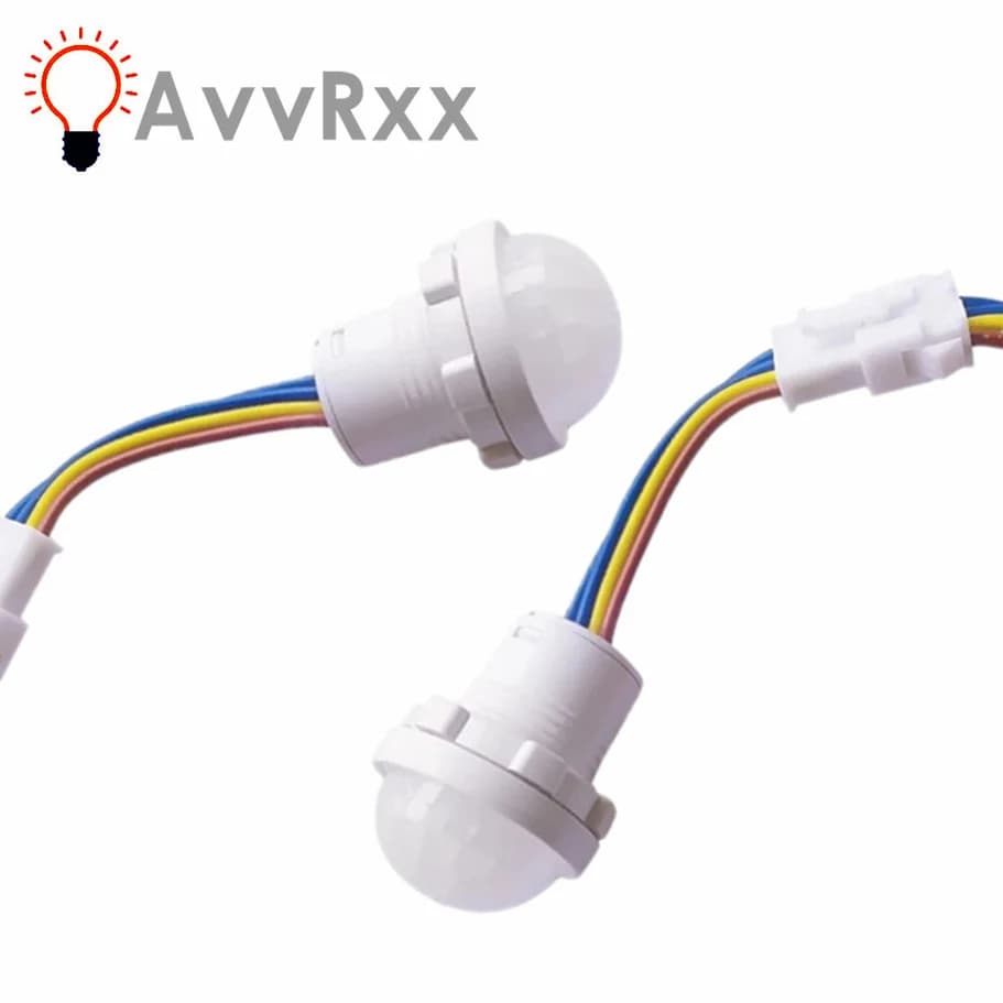 110/220v Mini LED Sensitive Night Light Home Indoor Outdoor Infrared Light Motion Sensor Detection Automatic Sensor Light Switch