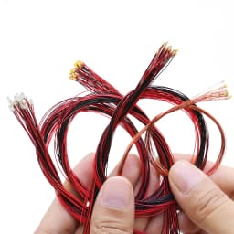 DIY Micro SMD Led Lamp Wired Led 0402 0603 0805 1206 Pre-soldered Micro Litz Wired Chip 20cm 3V Railway Model Scenes 5pcs/lot