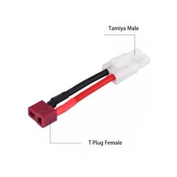 NEW Adapter Female/Male Deans T Plug to Tamiya Connector Conversion Cable 16AWG For RC Drone Car Boat Quadcopter Battery