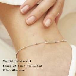 SUNIBI Stainless Steel Chain Necklace for Women Gold Color Thin Choker Bead Chain Necklace Jewelry Wholesale Dropshipping