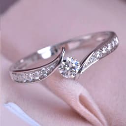 Huitan Minimalist Engagement Wedding Rings for Women Round Cubic Zirconia Simple Elegant Female Accessories 2022 Fashion Jewelry