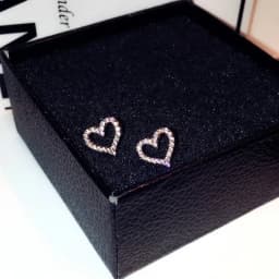 Korean Earrings S925 Silver Color Heart Bling Zircon Stone Stud Earrings for Women Fashion Jewelry 2025 Trend
