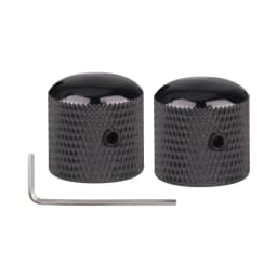 1pcs/2pcs Metal Dome Knobs Electric Bass Guitar Knobs Volume Tone Control Knobs with Wrench Bronze/BK/CR/GD/Black Nickel