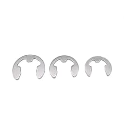 120/200 PCS 304 Stainless Steel Stainless Steel E Clip Washer Assortment Kit Circlip Retaining Ring for Shaft Fastener M1.5~M10