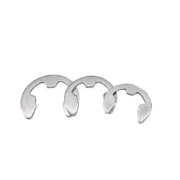120/200 PCS 304 Stainless Steel Stainless Steel E Clip Washer Assortment Kit Circlip Retaining Ring for Shaft Fastener M1.5~M10