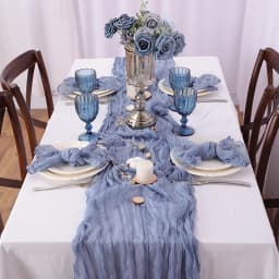Event Designing Table Runner Cheese Cloth Gauze Crepe Rustic Wedding Party Decor Farmhouse Tabledecor House Warming Gift Easter
